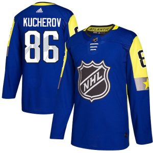 Herren Tampa Bay Lightning Eishockey Trikot Nikita Kucherov #86 Authentic Königsblau 2018 All-Star Atlantic Division